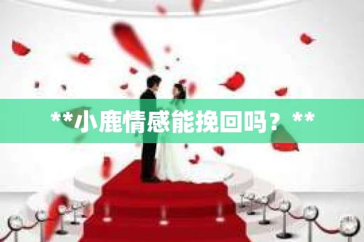 **小鹿情感能挽回吗？**