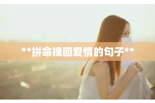 **拼命挽回爱情的句子**