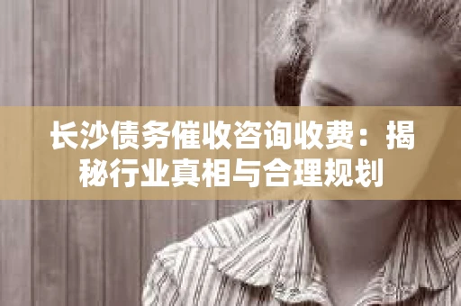 长沙债务催收咨询收费：揭秘行业真相与合理规划