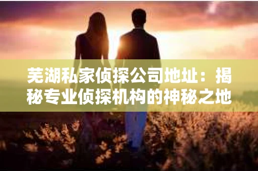 芜湖私家侦探公司地址：揭秘专业侦探机构的神秘之地