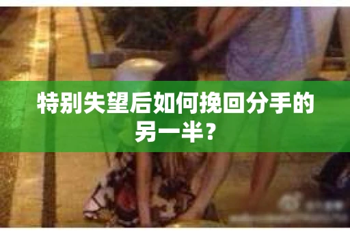 特别失望后如何挽回分手的另一半？